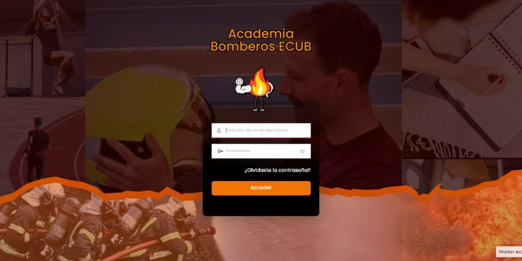 login academia online bomberos ecub