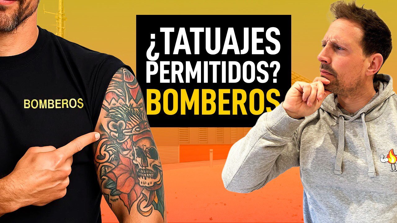 Bombero con tatuajes Academia ECUB