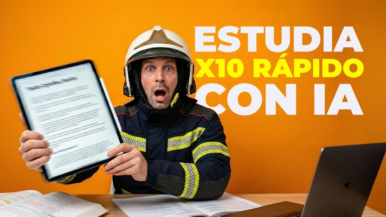 Estudia tu oposición a bombero con IA más rápido con ECUB