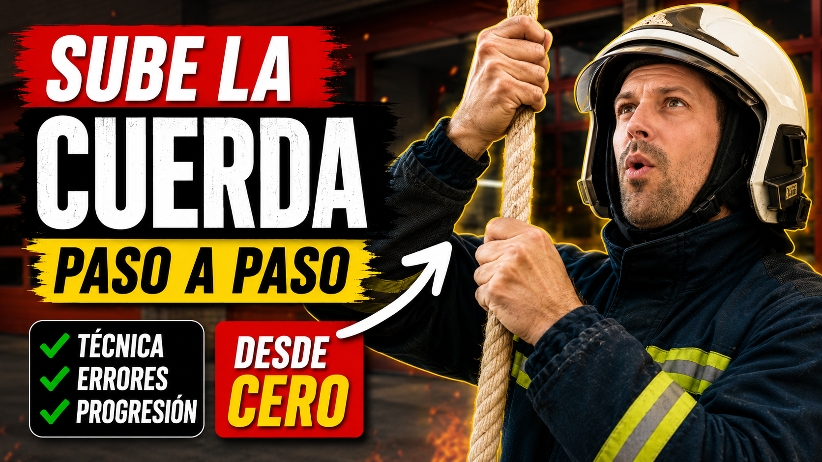 Como subir la cuerda de bomberos paso a paso 1 ECUB